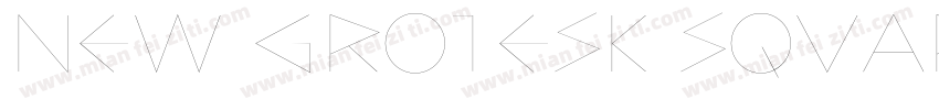 New Grotesk Square FOUR Medium字体转换